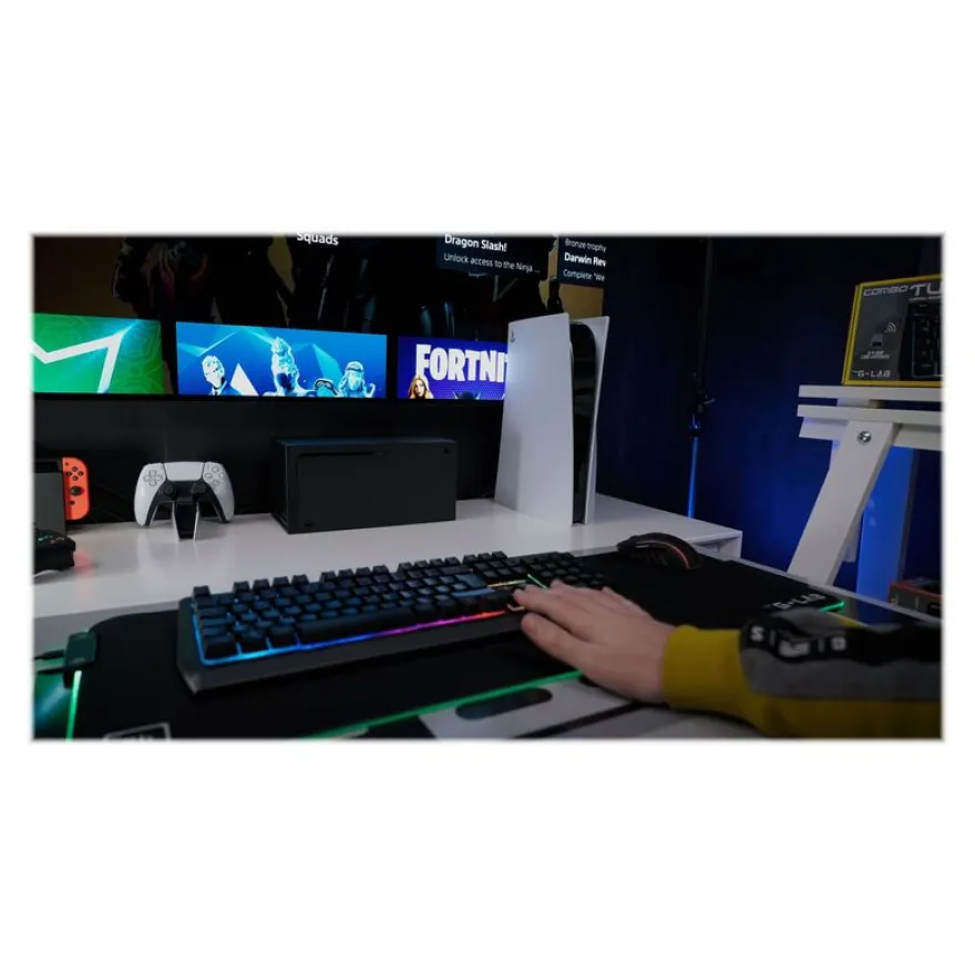 The G-Lab COMBO Tungsten - Ensemble clavier et souris sans fil - Azerty
