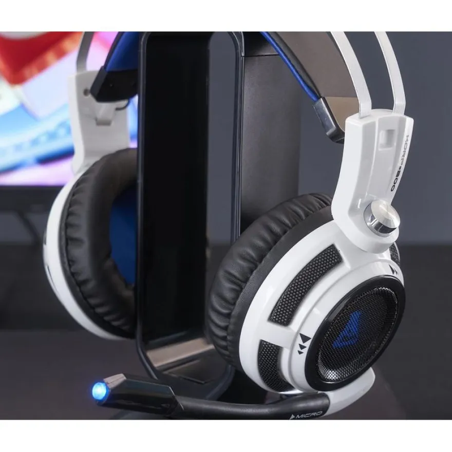THE G-LAB KORP200 - Casque gamer filaire avec micro - noir/gris