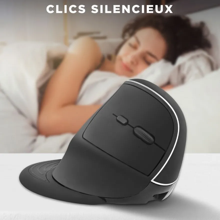 T'nB - Souris sans fil ergonomique pour droitier - noir
