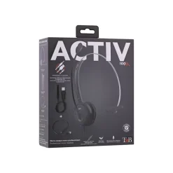 T'nB ACTIV 100M - casque filaire avec micro - mono oreillette - noir