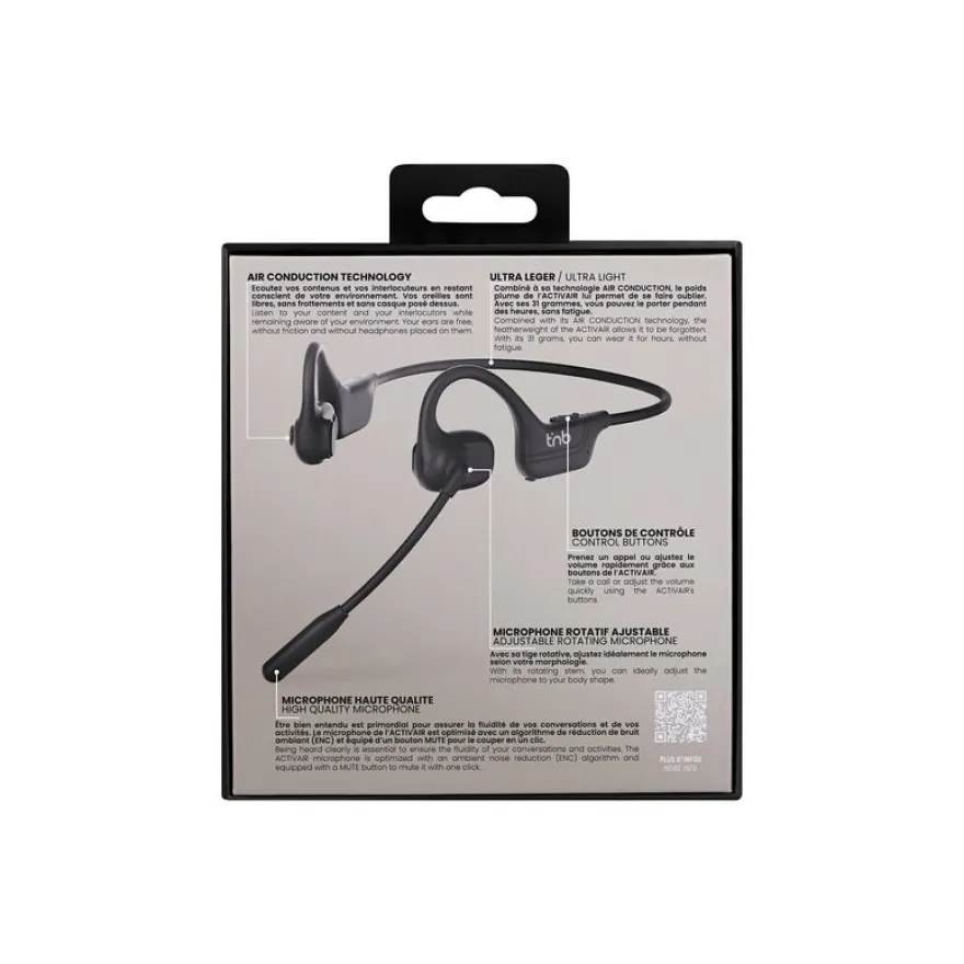 T'nB ACTIVAIR - Micro casque sans fil - noir