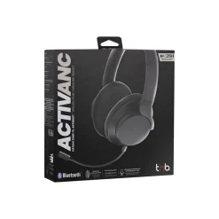 T'nB ACTIVANC - Micro-casque - sur-oreille - Bluetooth - sans fil - Suppresseur de bruit actif - noir