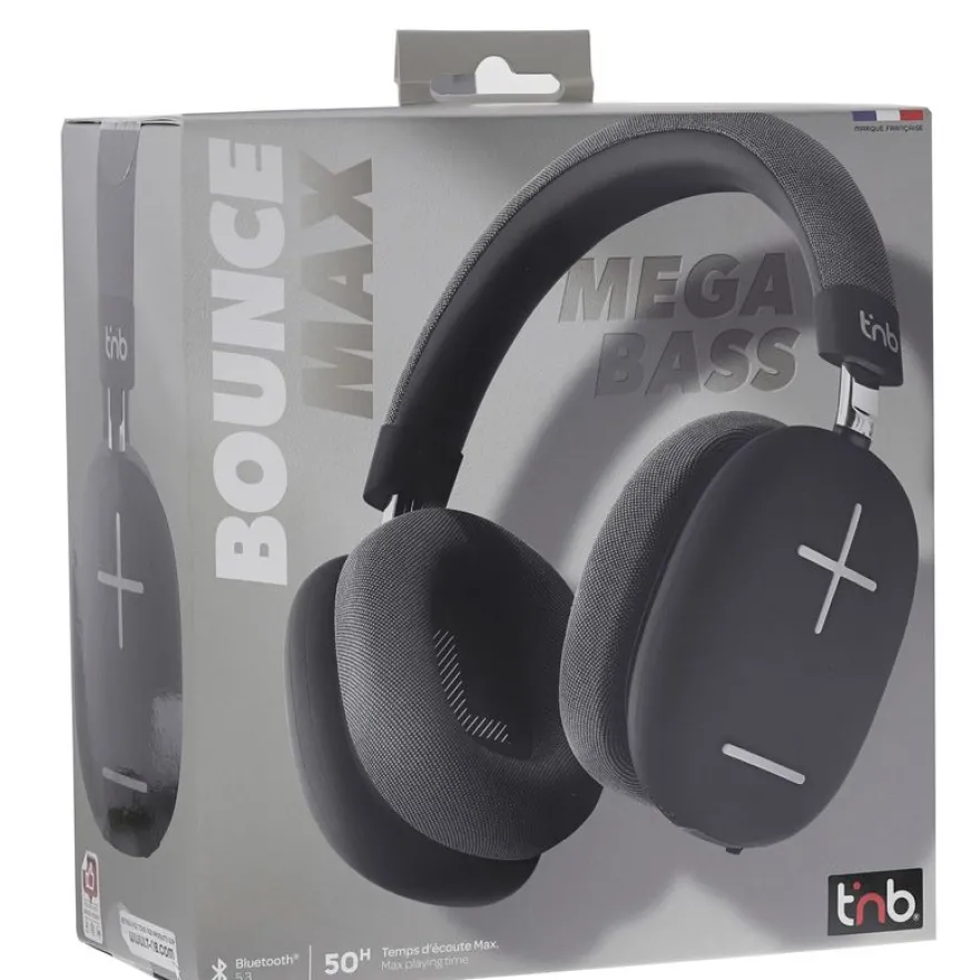 T'nB Bounce Max - Casque Bluetooth sans fil - noir