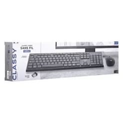 T'nB CLASSY - Pack clavier + souris sans fil - noir