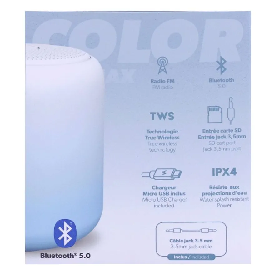 T'nB COLOR - enceinte sans fil Bluetooth - bleu