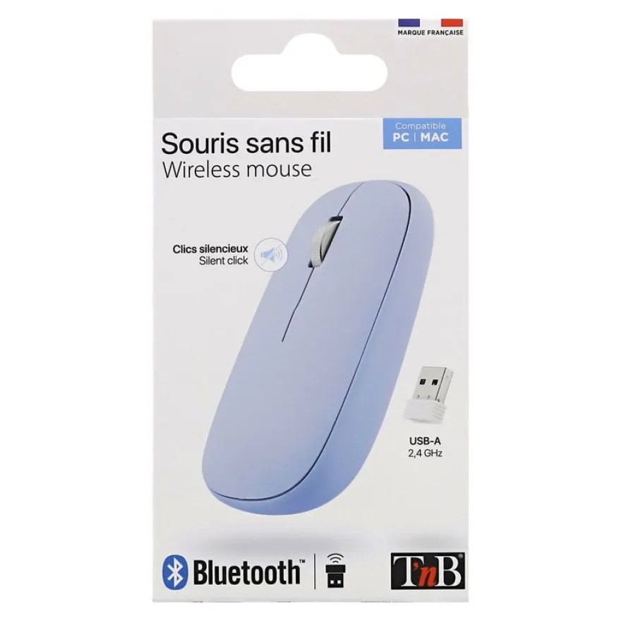 TNB Dual Connect - Souris sans fil - Bleue