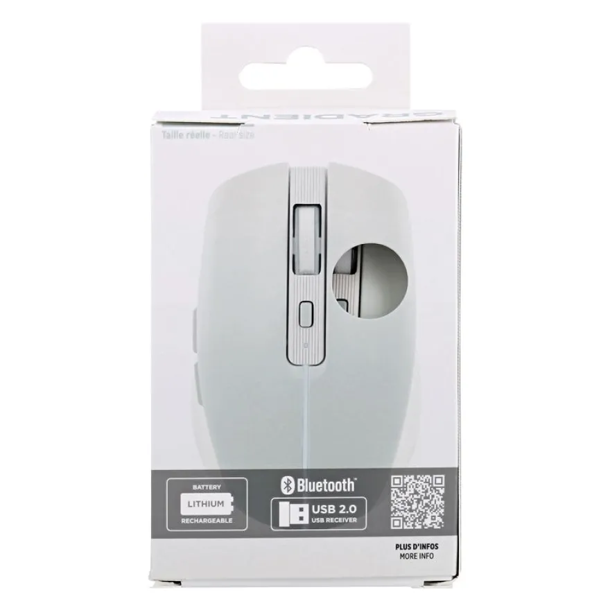 TNB Dual Connect Gradient - Souris sans fil - rechargeable - bleue