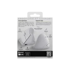 T'nB Ergo - Souris sans fil ergonomique - 6 boutons - blanc