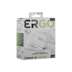 T'nB Ergo - Souris sans fil ergonomique - 6 boutons - blanc