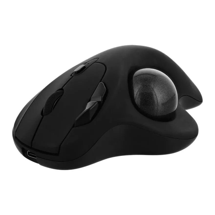 T'nB Ergo DUAL CONNECT - Souris sans fil ergonomique - rechargeable - 7 boutons - noir