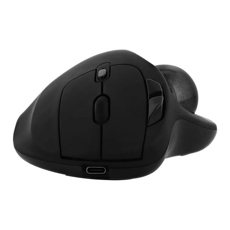 T'nB Ergo DUAL CONNECT - Souris sans fil ergonomique - rechargeable - 7 boutons - noir