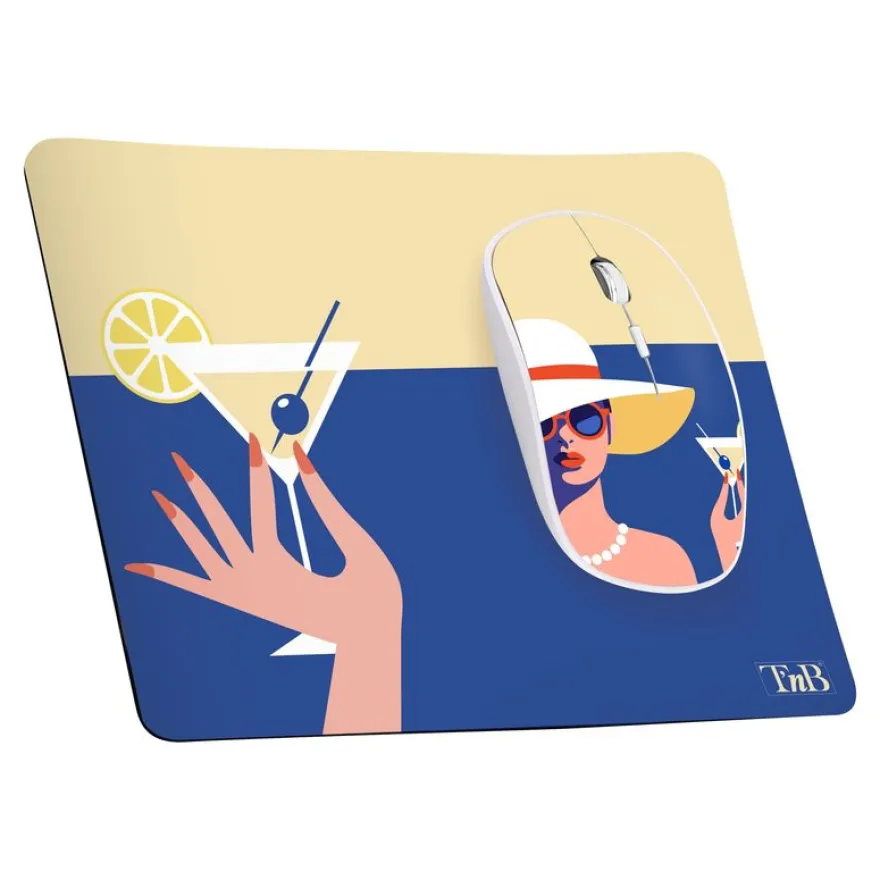 T'nB EXCLUSIV COCKTAIL - Souris sans fil + tapis souris