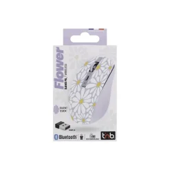 T'nB EXCLUSIV' Flower - Souris sans fil - rechargeable - 6 boutons - lavande
