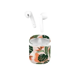T'nB Exclusiv Jungle - Kit main libre - écouteur sans fil bluetooth - blanc boitier jungle
