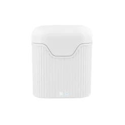 T'nB FEAT - Kit main libre - écouteurs sans fil bluetooth avec boitier de charge - blanc