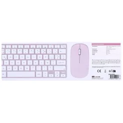 T'nB iClick - ensemble clavier sans fil et souris sans fil - rose