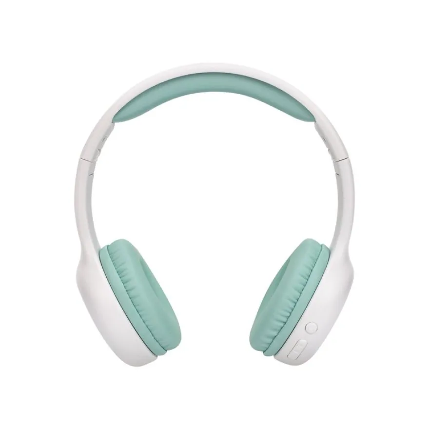 T'nB Kids KIDY - casque sans fil pour enfants - Limiteur de décibel - blanc et vert