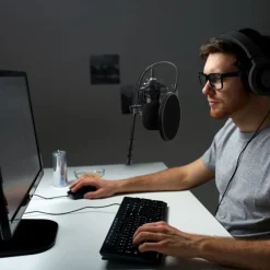 T'nB PACK STREAMER - Pack micro + filtre + bras articulé pour youtubers et stremer- noir