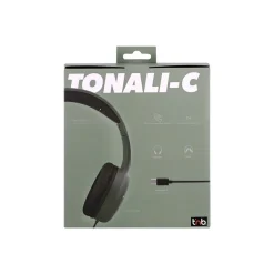 T'nB TONALITY - Casque filaire - USB-C - vert sauge, noir fumé
