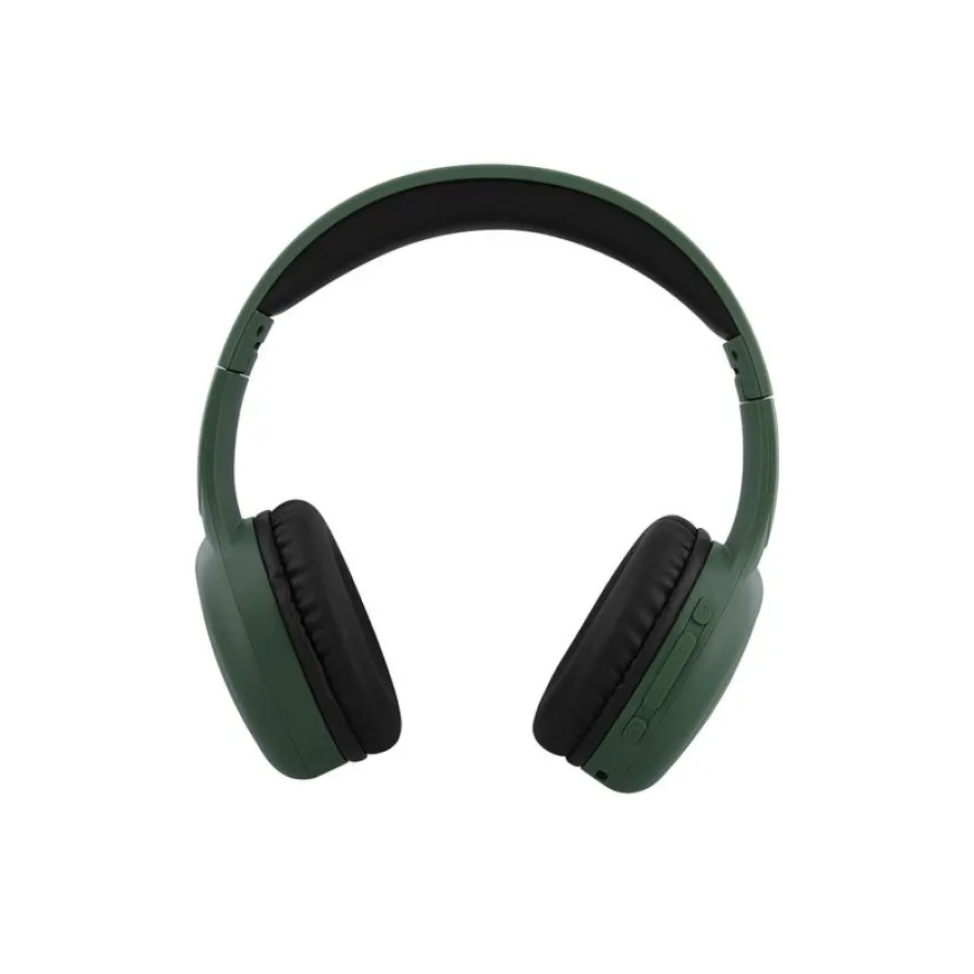 T'nB TONALITY - Écouteurs avec micro - sur-oreille - Bluetooth - sans fil, filaire - jack 3,5mm - vert sauge, cassis
