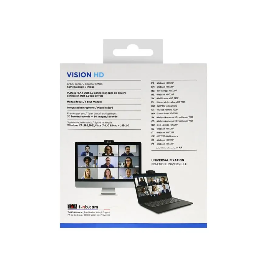 T'nB VISION - Webcam fialire HD 720p