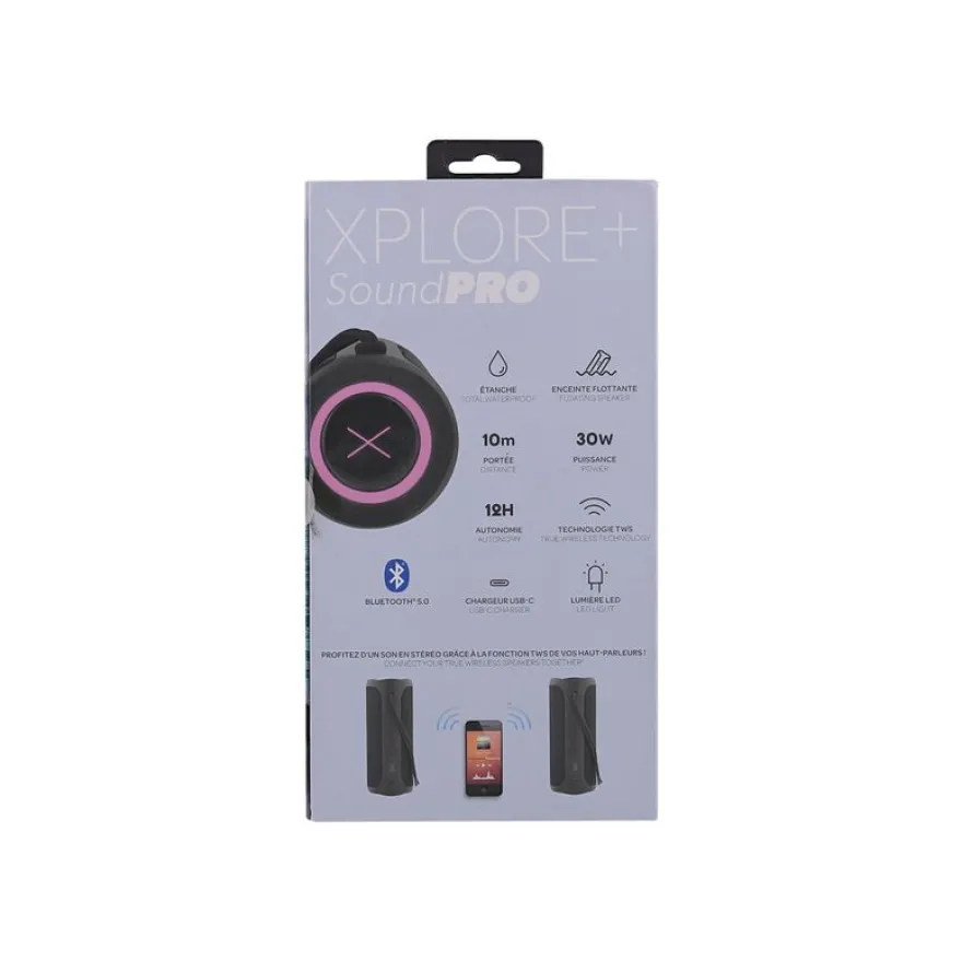 T'nB XPLORE PLUS - enceinte sans fil Bluetooth - waterproof - noir