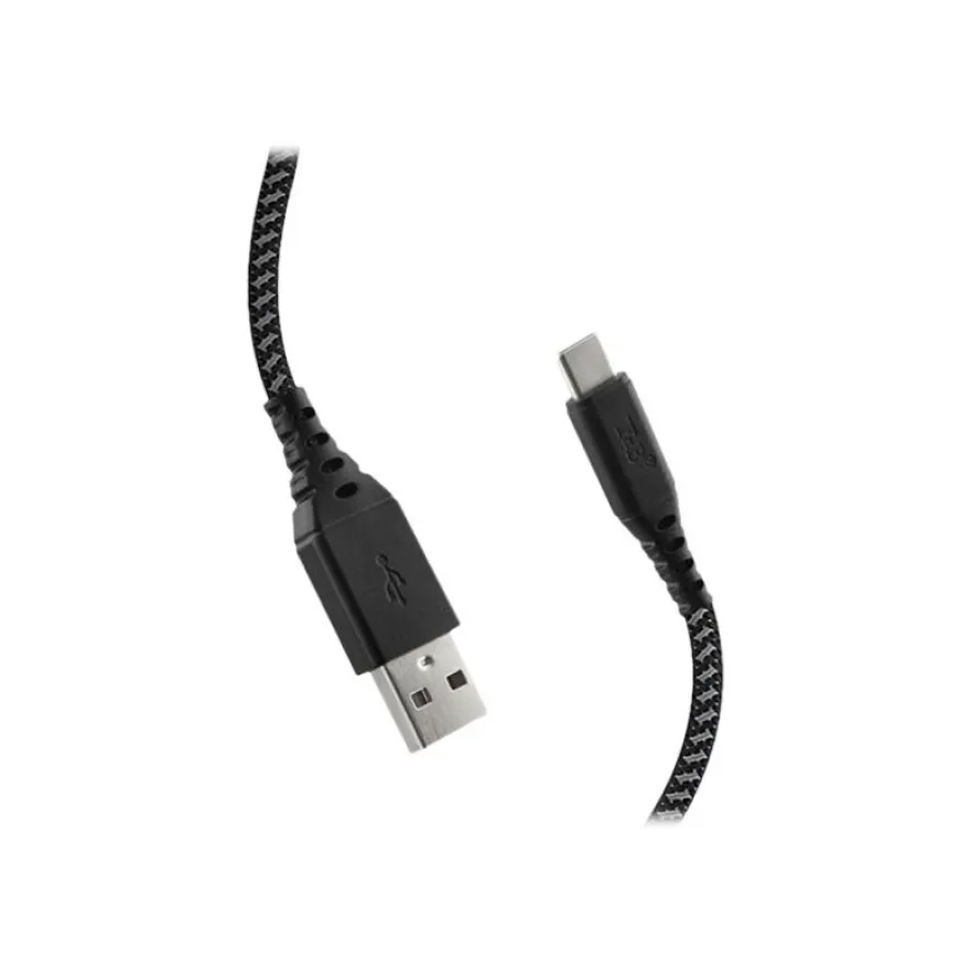 T'nB Xtrem work Pro - Câble USB 2.0 vers USB type-C - 1.5 m - noir/gris