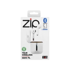 T'nB ZIP - Kit main libre - écouteur sans fil bluetooth - blanc