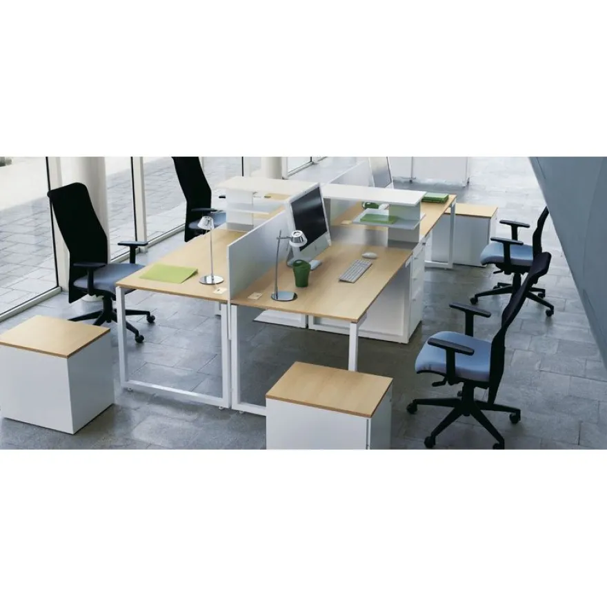 Top surmeuble SUNDAY - pour rangement L80 cm - Blanc/gris