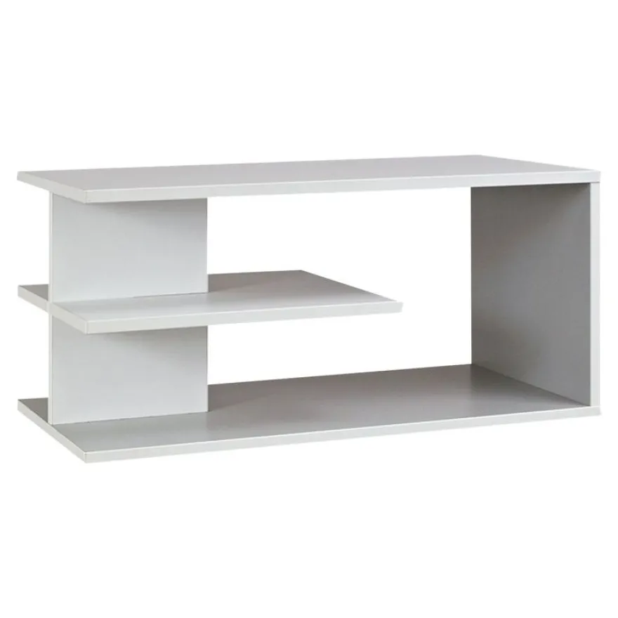 Top surmeuble SUNDAY - pour rangement L80 cm - Blanc/gris