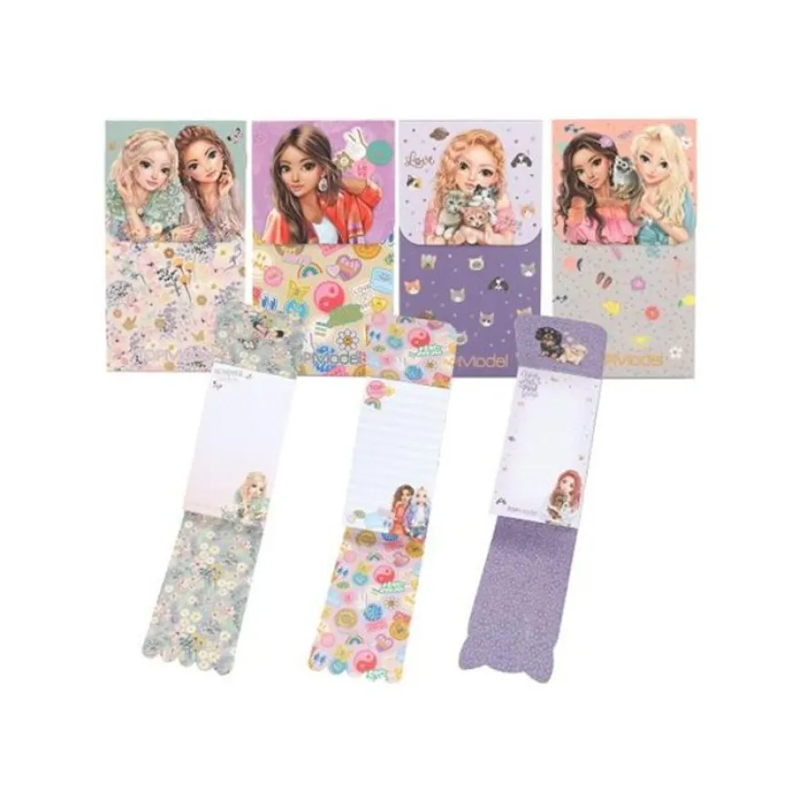 TOPModel - Bloc - 80 x 147 mm - 60 feuilles / 120 pages - disponible en différents thèmes/designs