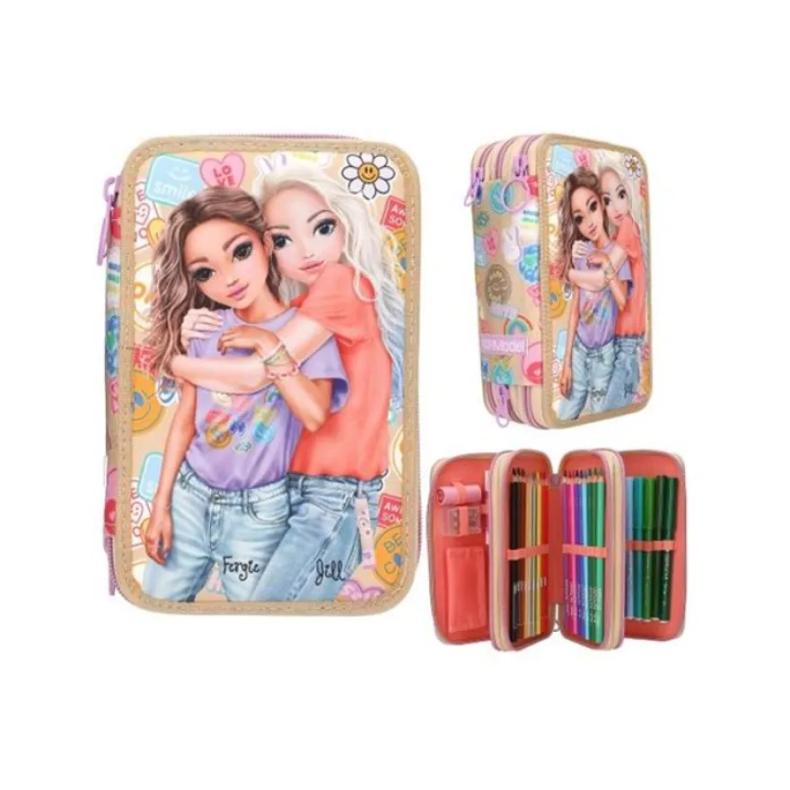 TOPModel - Trousse 3 compartiements - Girl Power