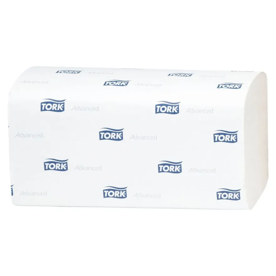 Tork Advanced H3 - Essuie-mains double épaisseur - pliage en V - 250 feuilles - pack de 15