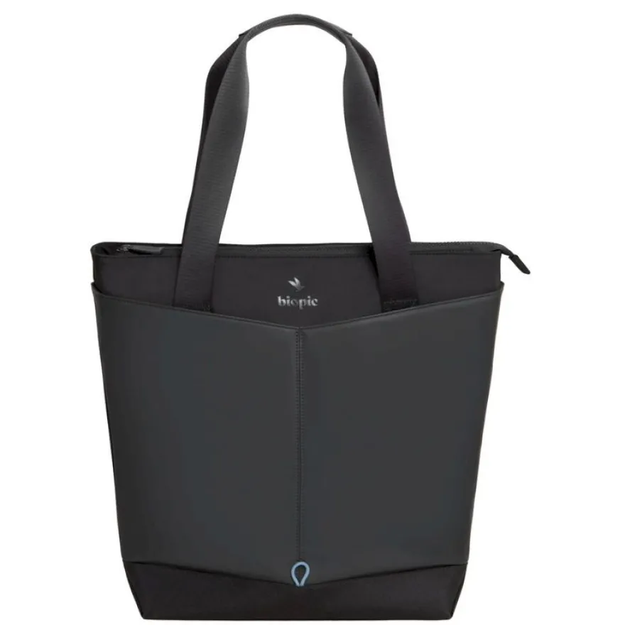Tote bag Ines - 42,5 cm - 1 compartiment - noir - Biopic