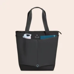 Tote bag Ines - 42,5 cm - 1 compartiment - noir - Biopic