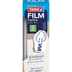 Tour de 8 rouleaux TESA "Tesa Film Paper" 33 M x 19 mm