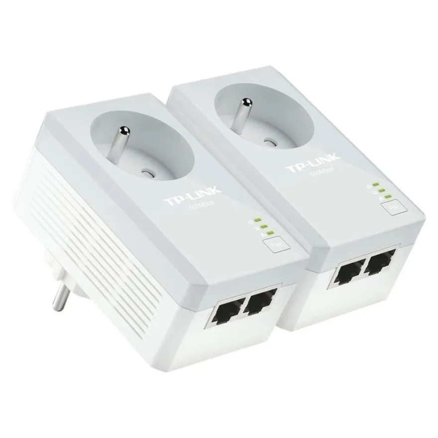 TP-Link TL-PA4025PKIT - Kit de 2 CPL AV600 avec prise intégrée