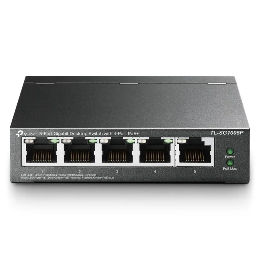 TP-Link TL-SG1005P - Switch de bureau 5 ports Gigabit avec 4 ports PoE