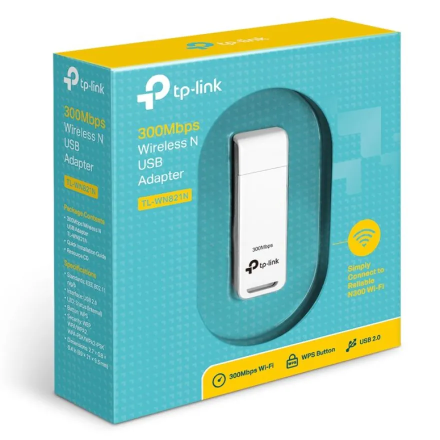 TP-Link TL-WN821N - Adaptateur USB WiFi N 300Mbps - clé wifi