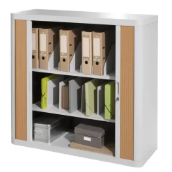 Trieur pour classeurs à levier - 9 cases fixes - L 85,7 cm - gris