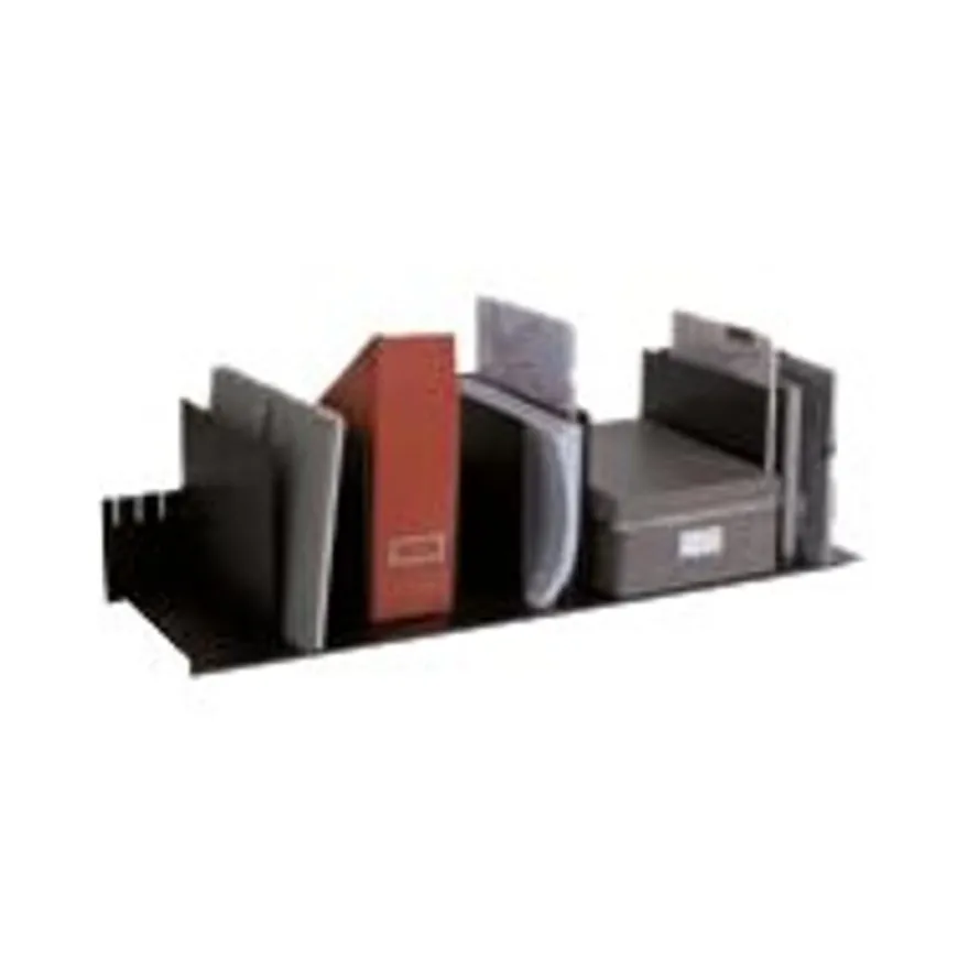 Trieur pour classeurs et documents - 10 séparateurs amovibles - L 85 cm - noir