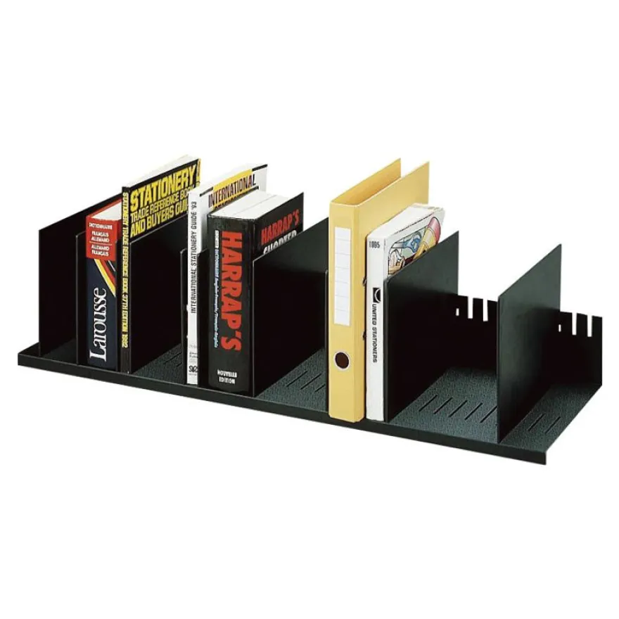 Trieur pour classeurs et documents - 10 séparateurs amovibles - L 92 cm - noir