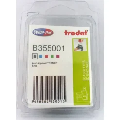 Trodat - 3 Encriers 6/55 recharges pour tampon 5205 - noir