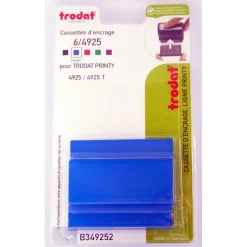 Trodat - 3 Encriers 6/4925 recharges pour tampon Printy 4925 - bleu