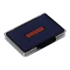 Trodat - 3 Encriers bicolores 6/56/2 recharges pour tampon 5460/5465 - bleu/rouge
