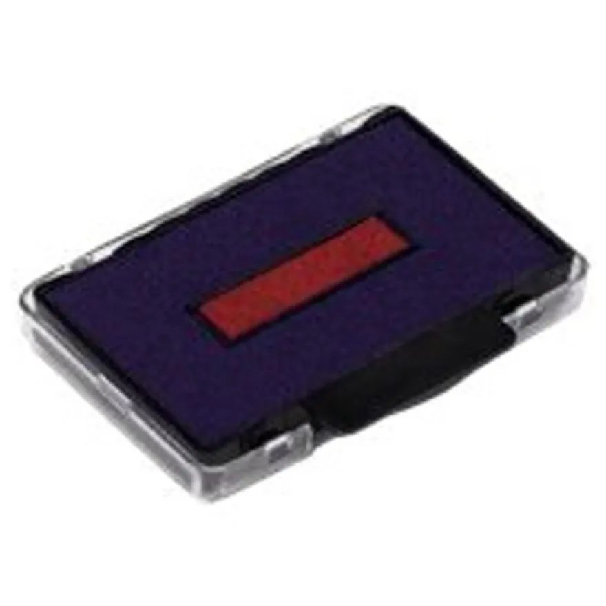 Trodat - 3 Encriers bicolores 6/53/2 recharges pour tampon 5440 - bleu/rouge