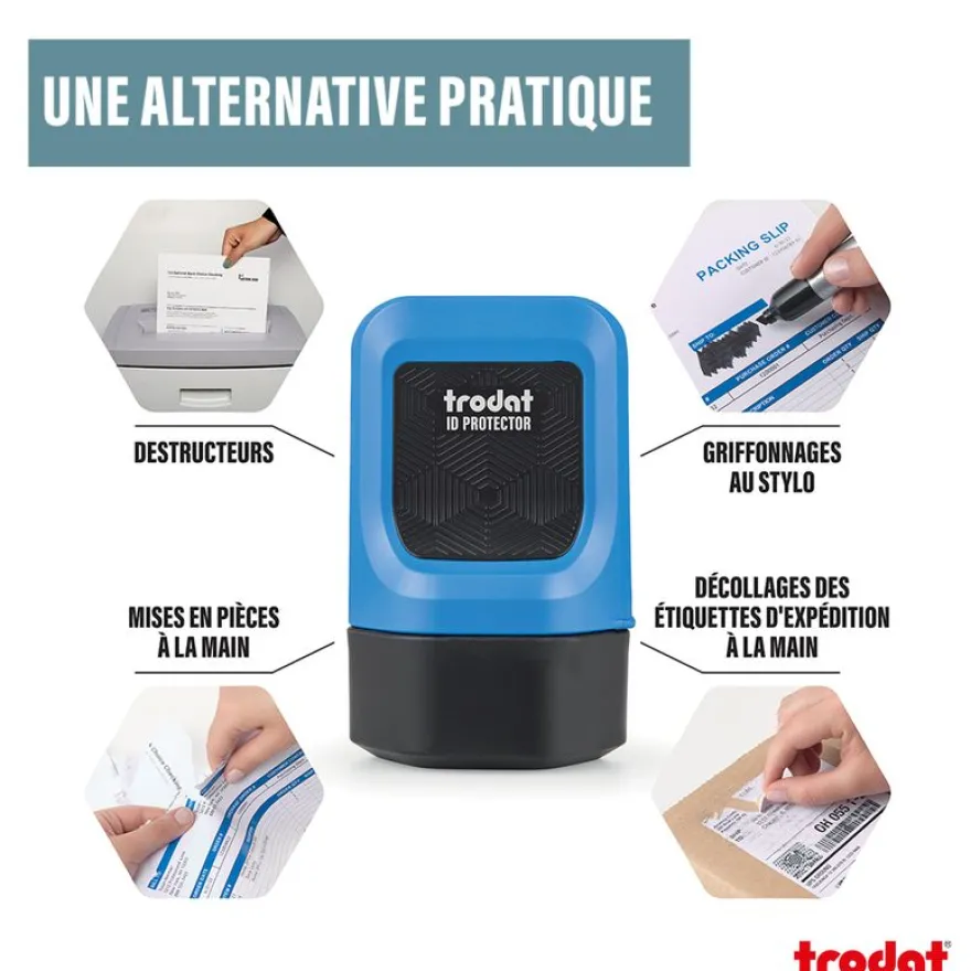 Trodat – Rouleau encreur ID Protector pour la protection des données personnelles