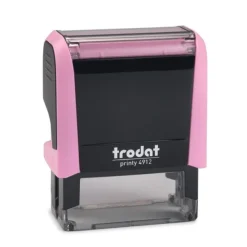Trodat - Tampon Printy 4912 à faire soi-même - 4 lignes - rose pastel