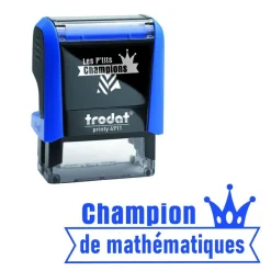 Trodat - Tampon prêt à l'emploi "Champion de mathématiques"