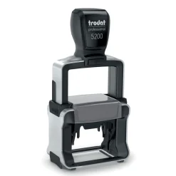 Trodat Professional 5200 - Tampon métallique - texte personnalisable - 6 lignes - zone d'impression 41 x 24 mm